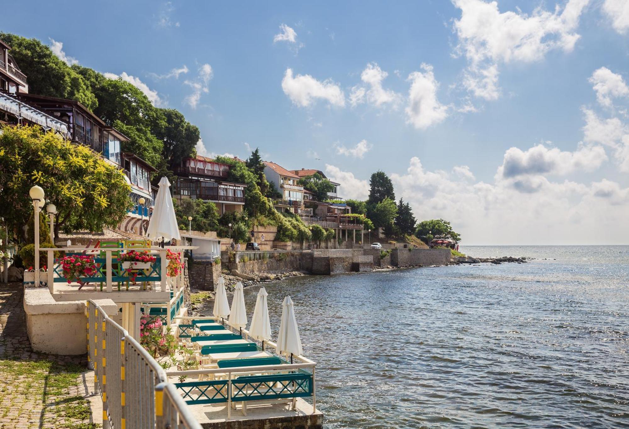 Luxury First Line Apartment With Pool By The Sea Misivri Dış mekan fotoğraf
