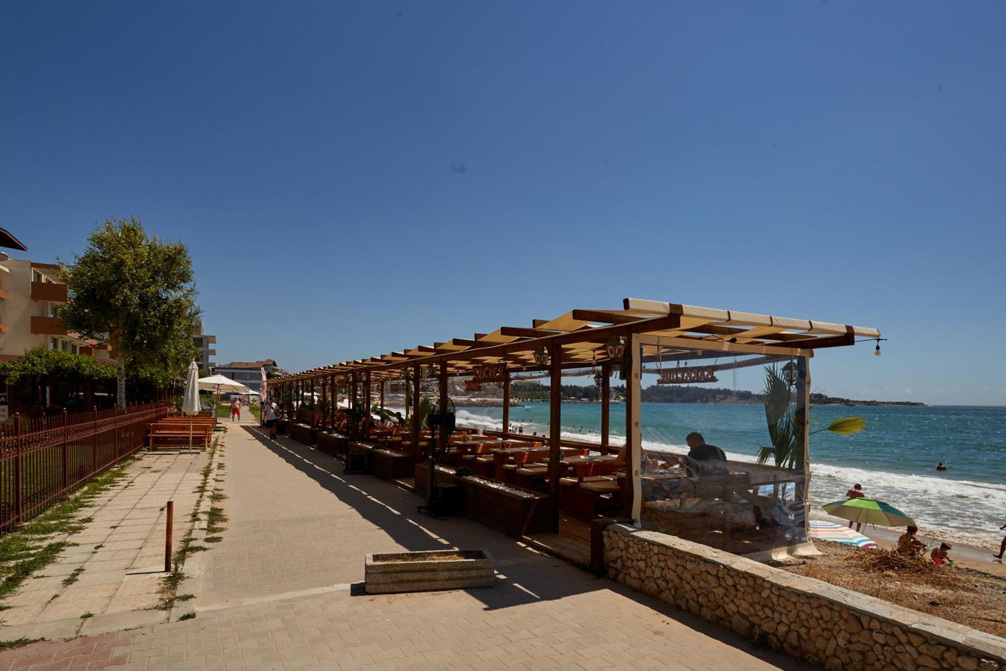 Luxury First Line Apartment With Pool By The Sea Misivri Dış mekan fotoğraf
